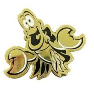 Disney Sebastian Crab Trading Pin Little Mermaid D23 Lapel Pin Brooch Jewelry